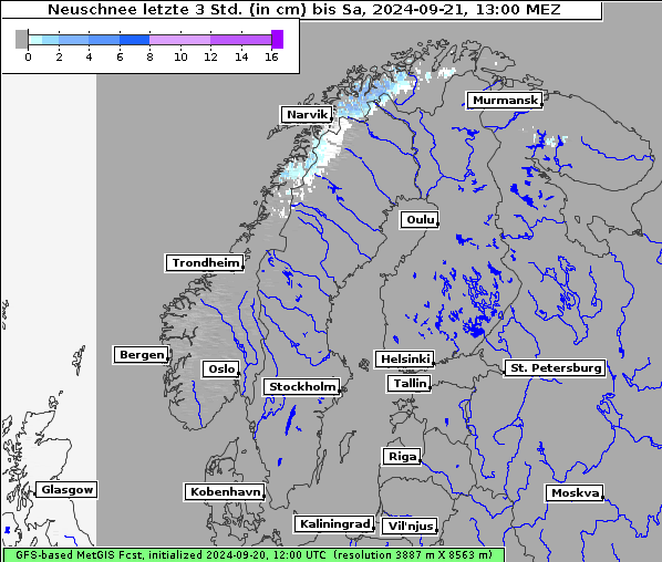 Neuschnee, 21. 9. 2024