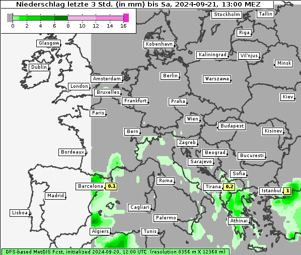 Niederschlag, 21. 9. 2024