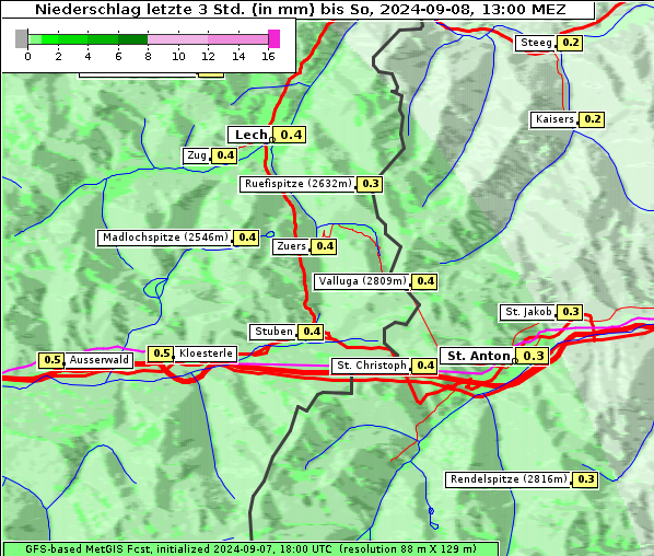 Niederschlag, 8. 9. 2024