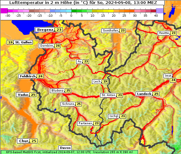 Temperatur, 8. 9. 2024