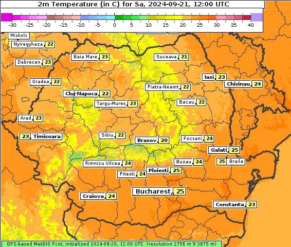 Temperatur, 21. 9. 2024