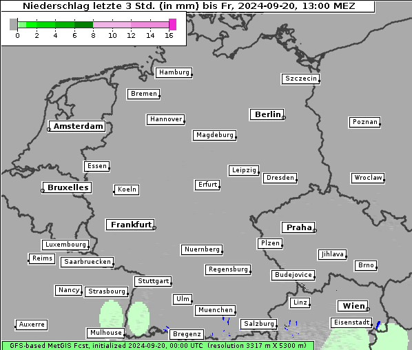 Niederschlag, 20. 9. 2024