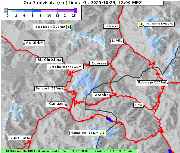 Neuschnee, 23. 10. 2025
