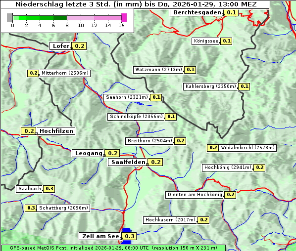 Niederschlag, 29. 1. 2026