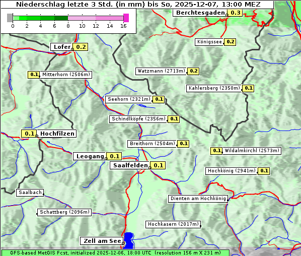 Niederschlag, 7. 12. 2025