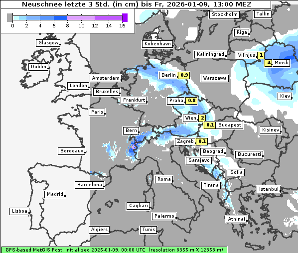 Neuschnee, 9. 1. 2026