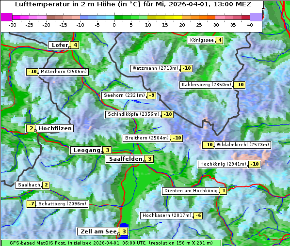 Temperatur, 1. 4. 2026