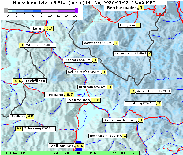 Neuschnee, 8. 1. 2026