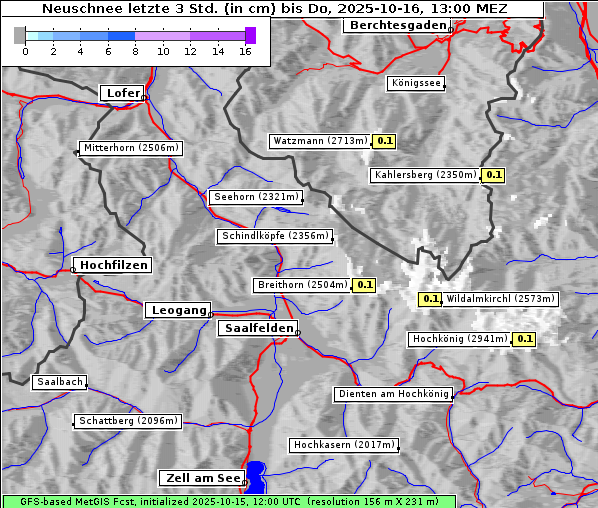 Neuschnee, 16. 10. 2025