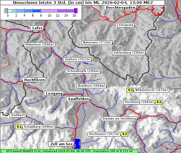 Neuschnee, 4. 2. 2026
