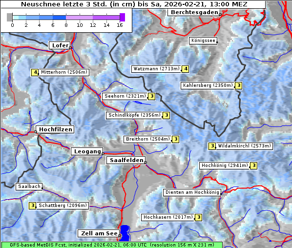 Neuschnee, 21. 2. 2026