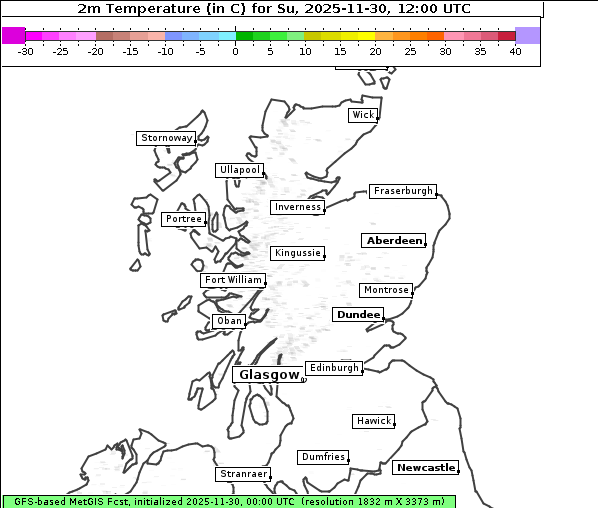 Temperatur, 30. 11. 2025