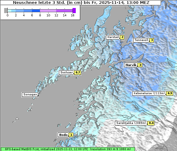 Neuschnee, 14. 11. 2025