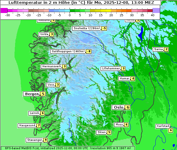 Temperatur, 8. 12. 2025