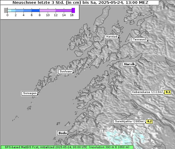 Neuschnee, 24. 5. 2025