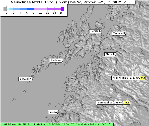 Neuschnee, 25. 5. 2025