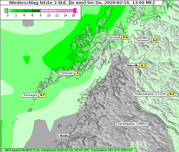 Niederschlag, 19. 2. 2026