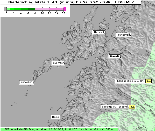 Niederschlag, 6. 12. 2025