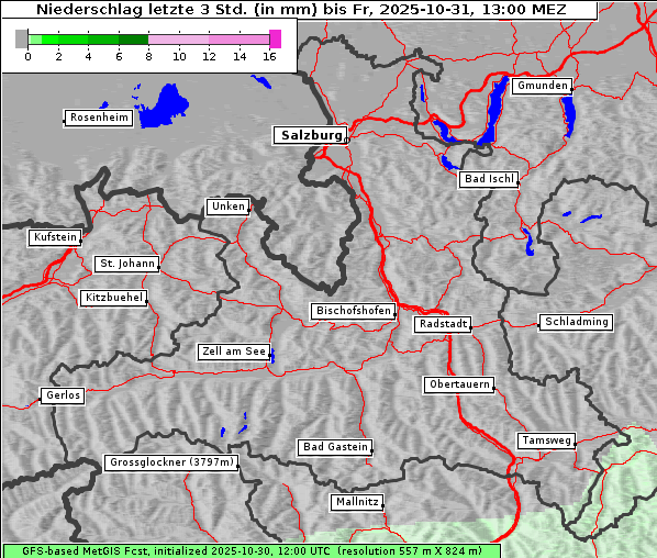 Niederschlag, 31. 10. 2025
