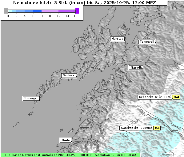Neuschnee, 25. 10. 2025