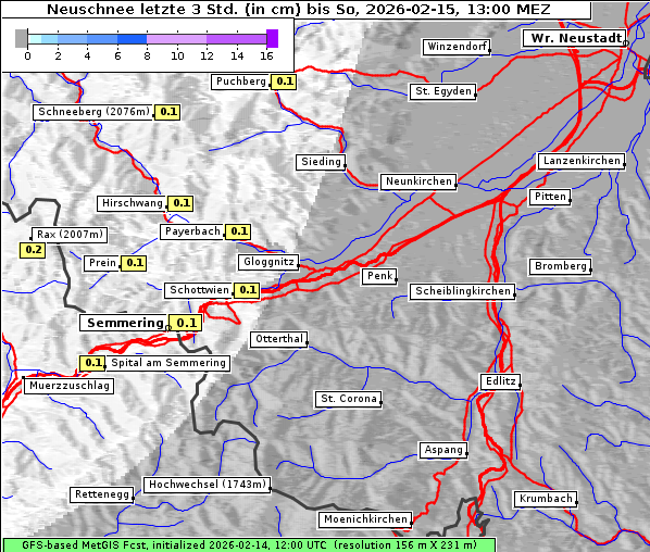 Neuschnee, 15. 2. 2026