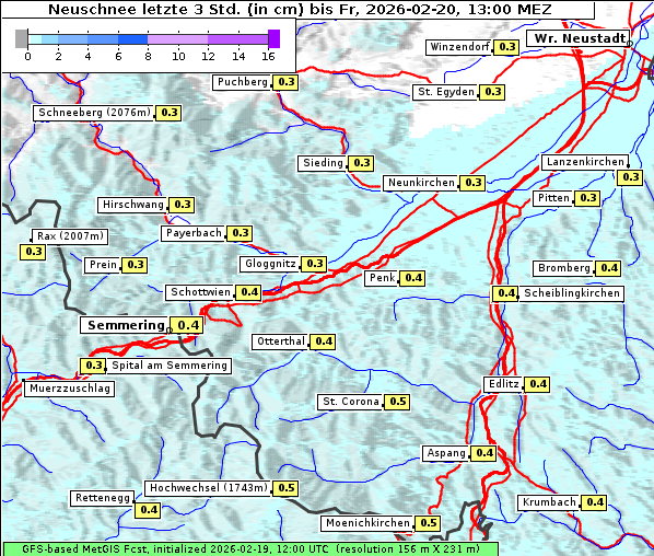 Neuschnee, 20. 2. 2026