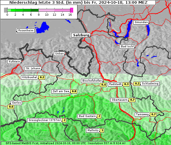 Niederschlag, 18. 10. 2024