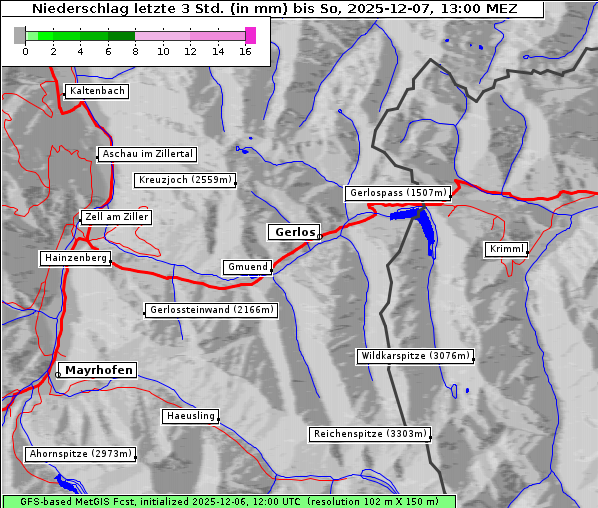 Niederschlag, 7. 12. 2025