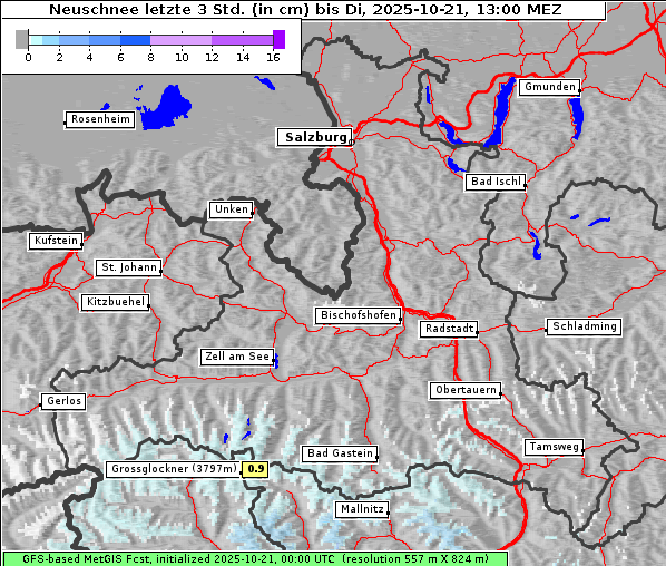 Neuschnee, 21. 10. 2025
