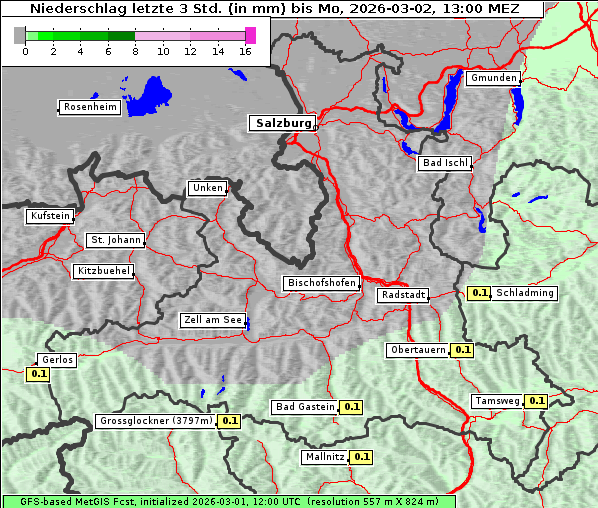 Niederschlag, 2. 3. 2026