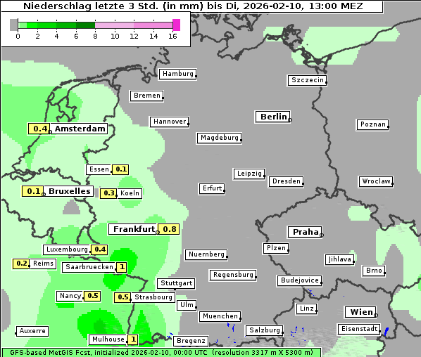 Niederschlag, 10. 2. 2026