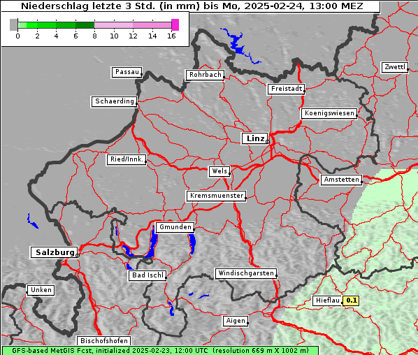 Niederschlag, 24. 2. 2025