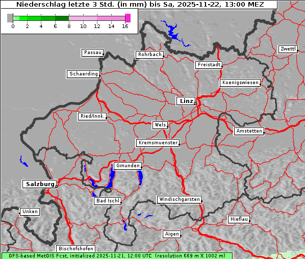 Niederschlag, 22. 11. 2025
