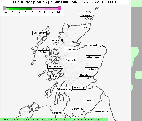 Niederschlag, 22. 12. 2025