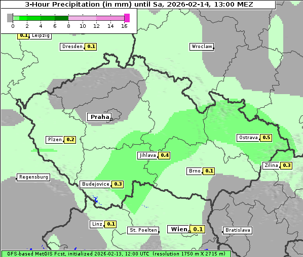 Niederschlag, 14. 2. 2026