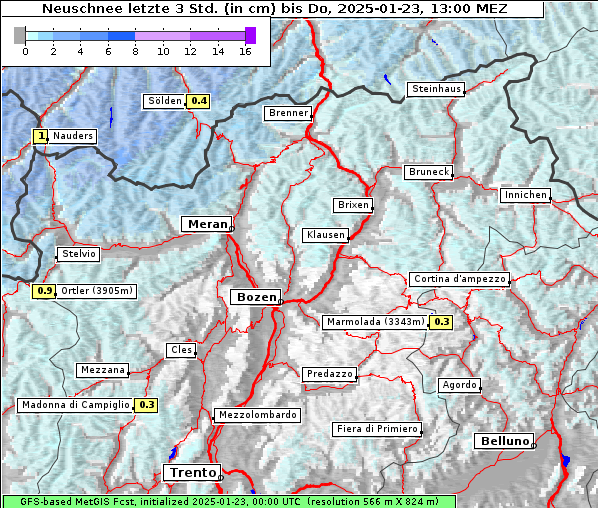 Neuschnee, 23. 1. 2025