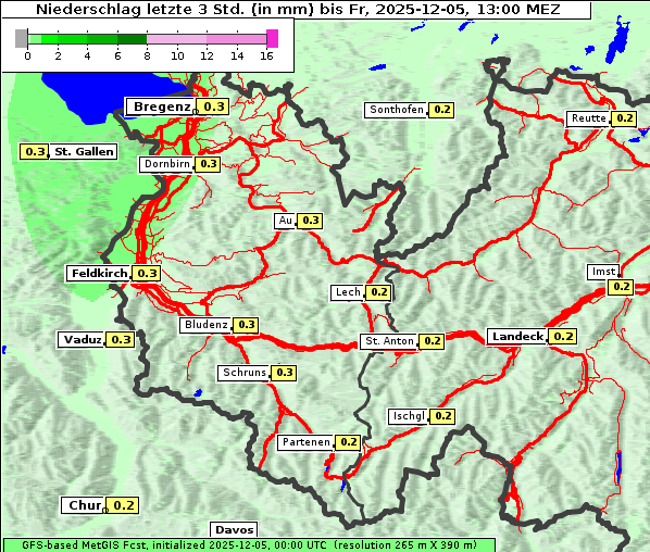 Niederschlag, 5. 12. 2025