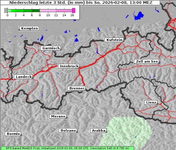 Niederschlag, 8. 2. 2026