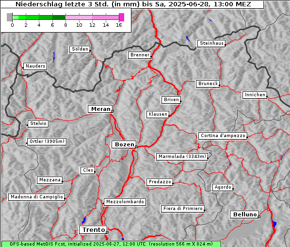 Niederschlag, 28. 6. 2025