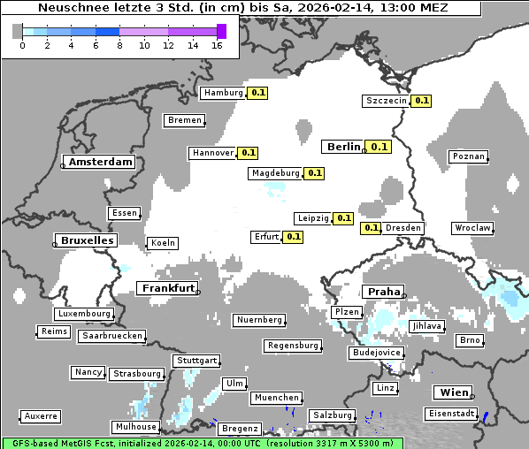 Neuschnee, 14. 2. 2026