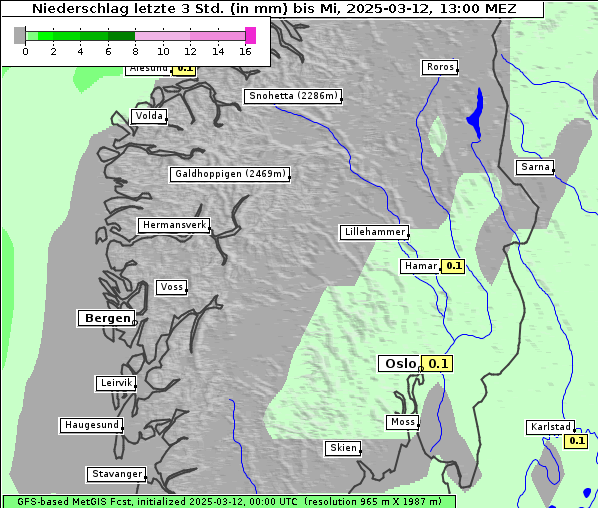 Niederschlag, 12. 3. 2025