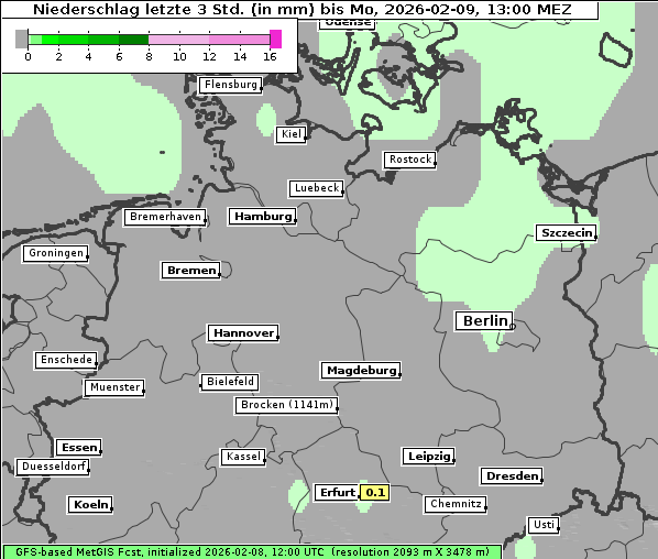 Niederschlag, 9. 2. 2026