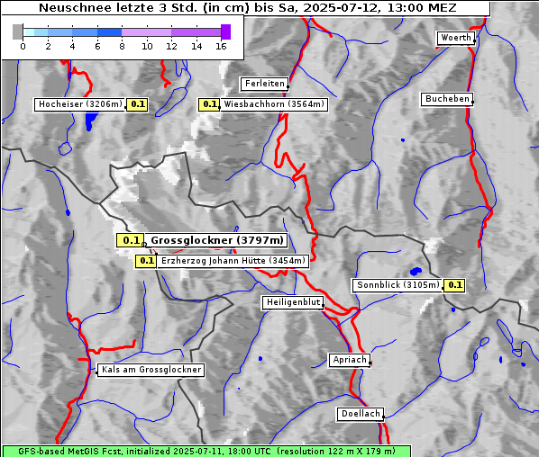 Neuschnee, 12. 7. 2025