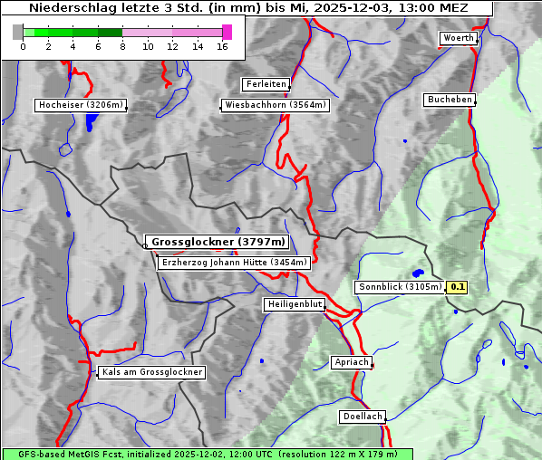 Niederschlag, 3. 12. 2025