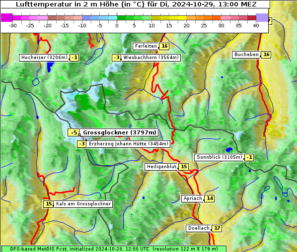 Temperatur, 29. 10. 2024