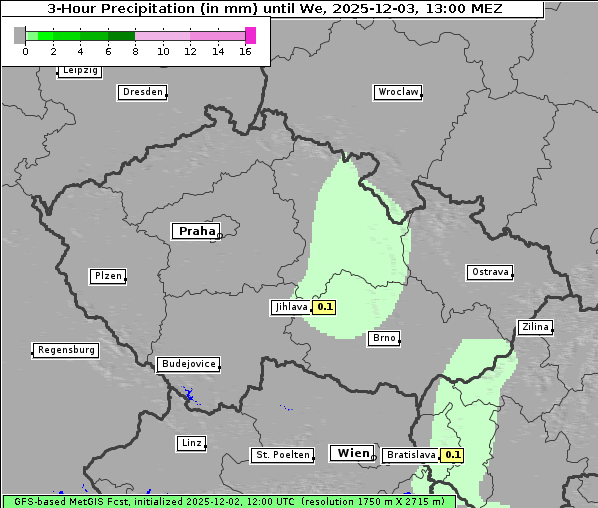 Niederschlag, 3. 12. 2025