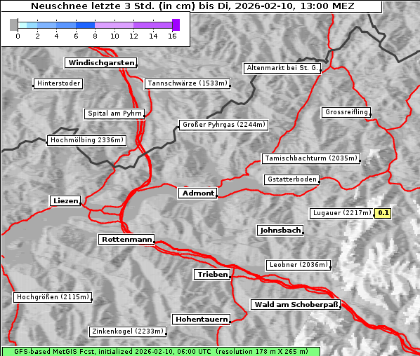 Neuschnee, 10. 2. 2026