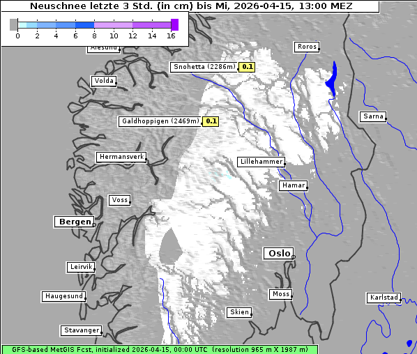 Neuschnee, 15. 4. 2026