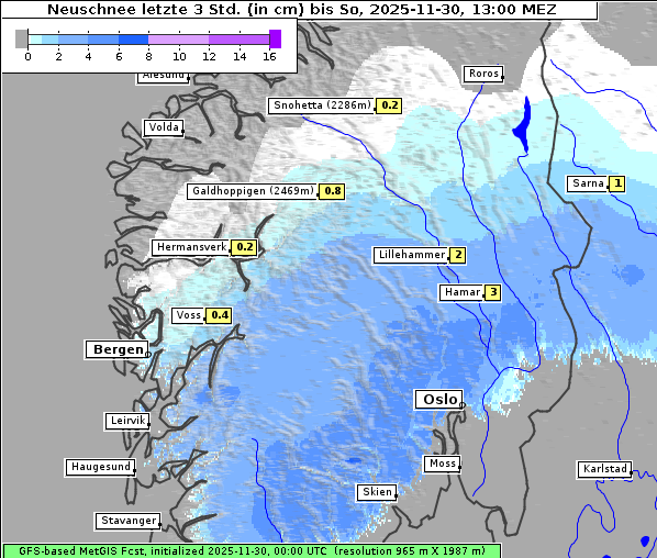 Neuschnee, 30. 11. 2025