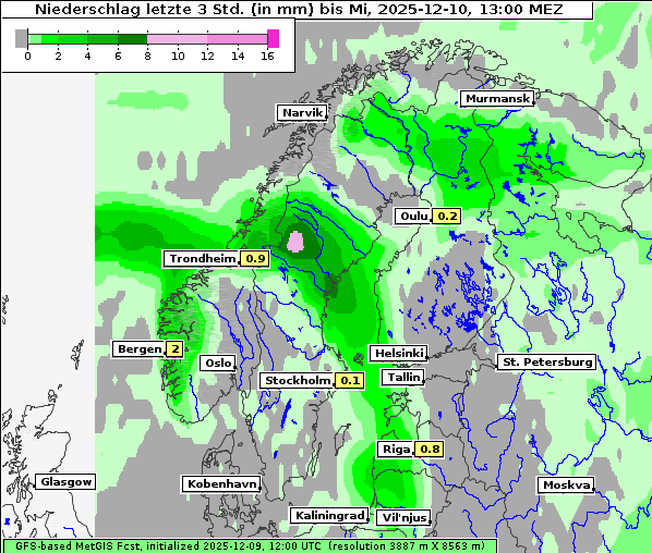 Niederschlag, 10. 12. 2025
